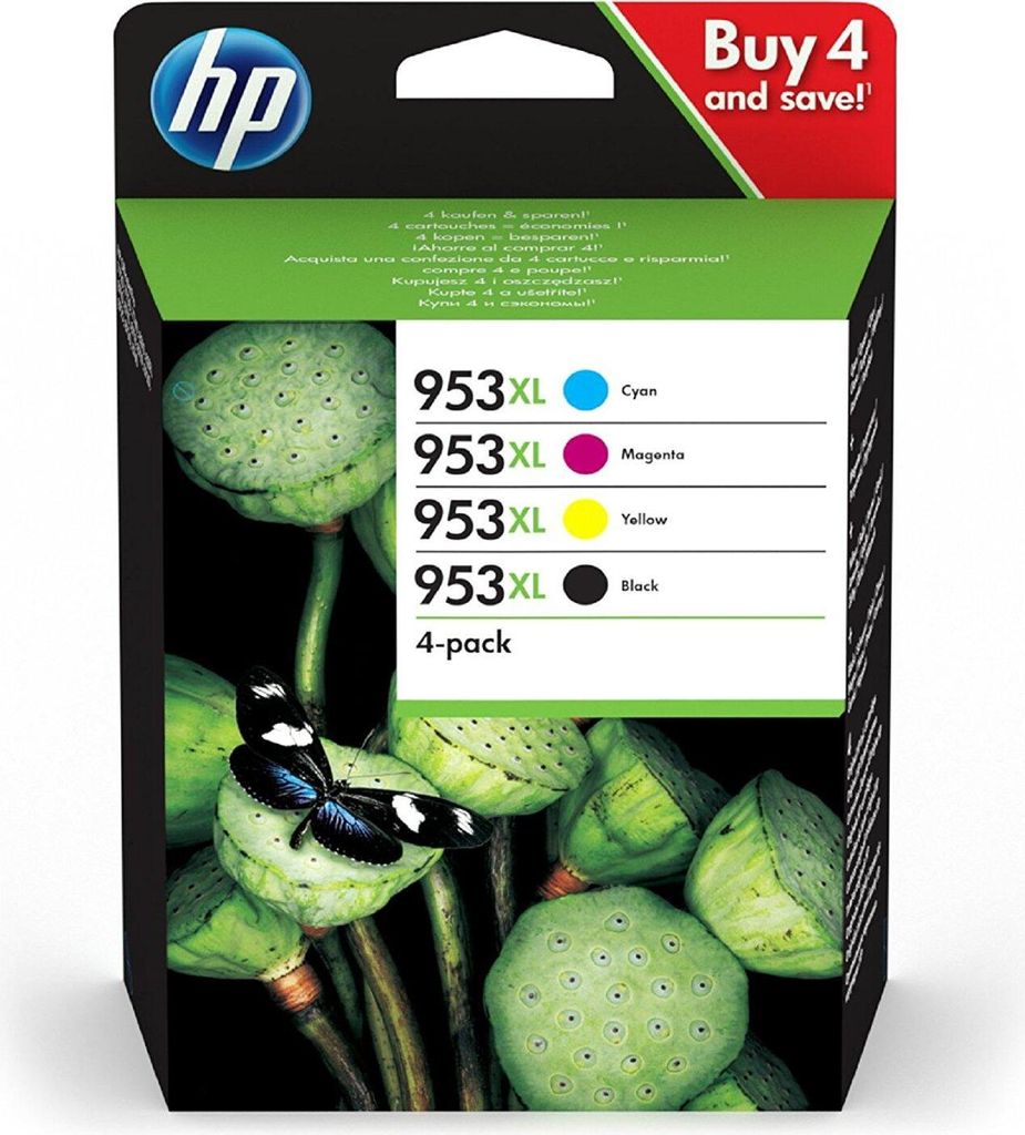 HP Original 953XL Druckerpatronen - 4er Multipack (3HZ52AE)