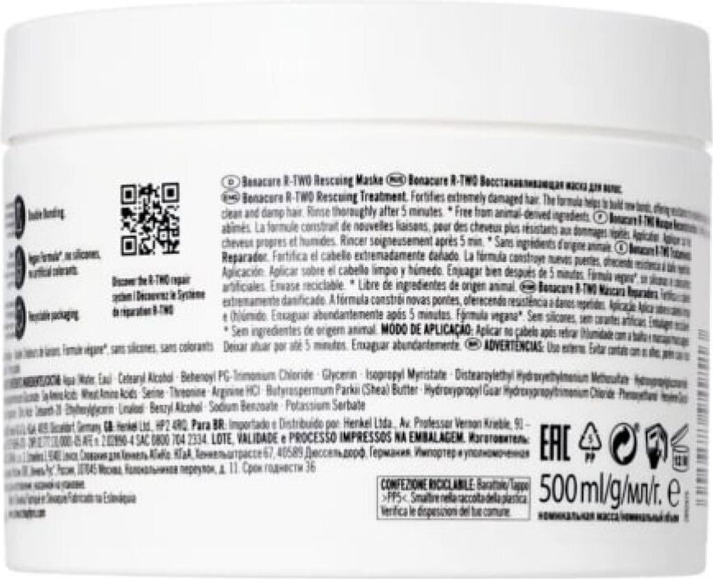 Schwarzkopf Bc Cp R-Two Treatment 500ml Int Produktbild 6