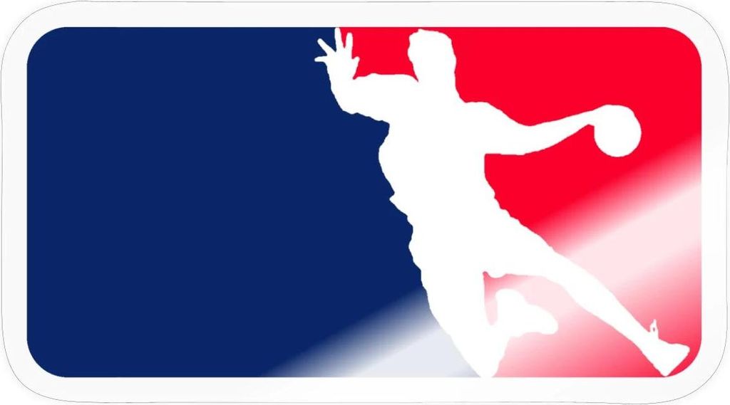 Spreadshirt Handball League Sticker Aufkleber, 10 x 10 cm, Transparent glänzend