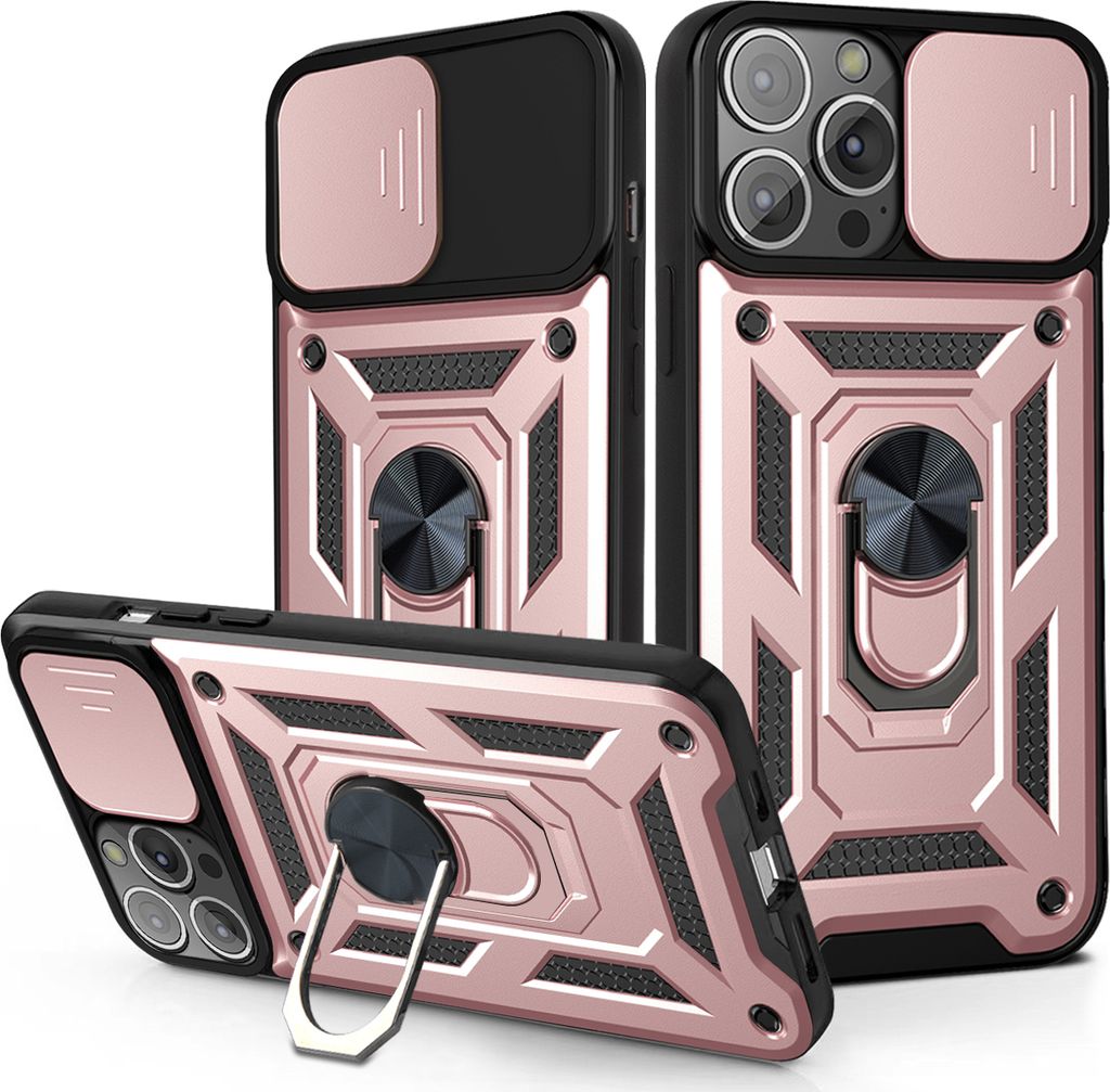 iPhone 14 Pro Max Hülle mit 360° Drehbarer Magnetische Ring Ständer Halter Dia Kameraschutz TPU Bumper Silikon Schutzhülle für iPhone 14 Pro M...