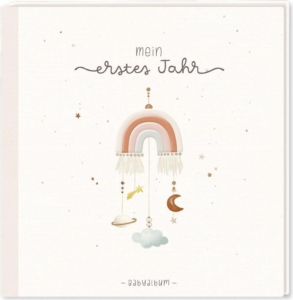 Baby-Album mit Stickerei Mein erstes Jahr