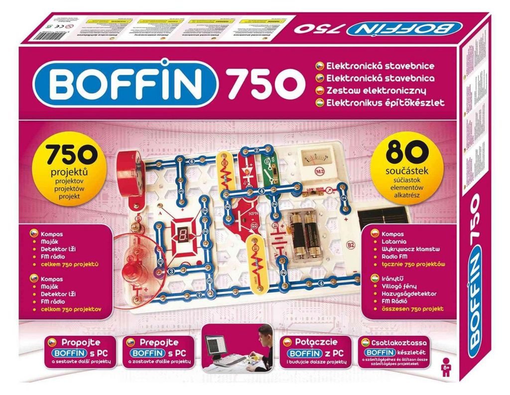 Boffin 750 set di costruzioni elettroniche 750 progetti a Immagine del prodotto 
