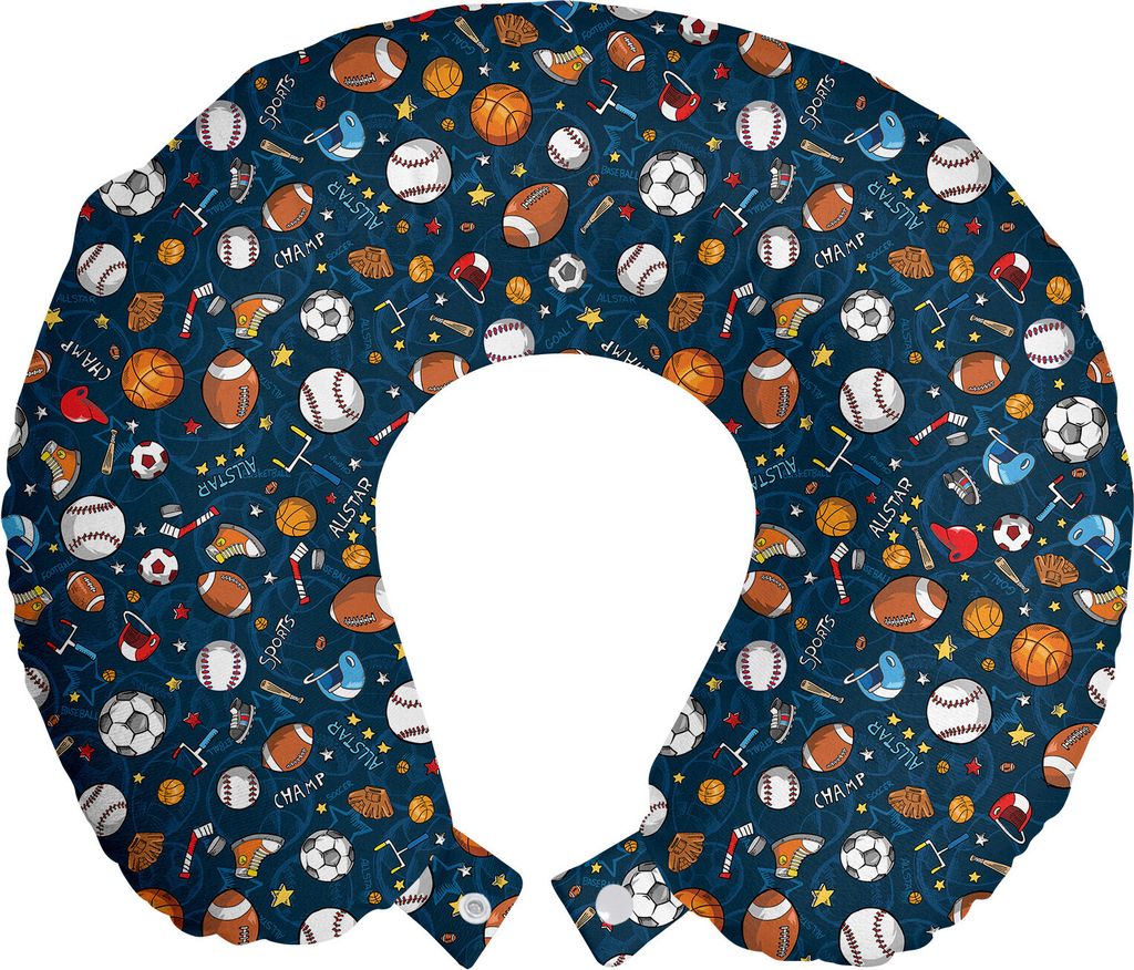 ABAKUHAUS Sport Reisekissen Nackenkissen, Dunkle Silhouette Kulisse, Schaumstoff Reiseartikel für Flugzeug und Auto, 30x30 cm, Dark Blue Mehrfarbig