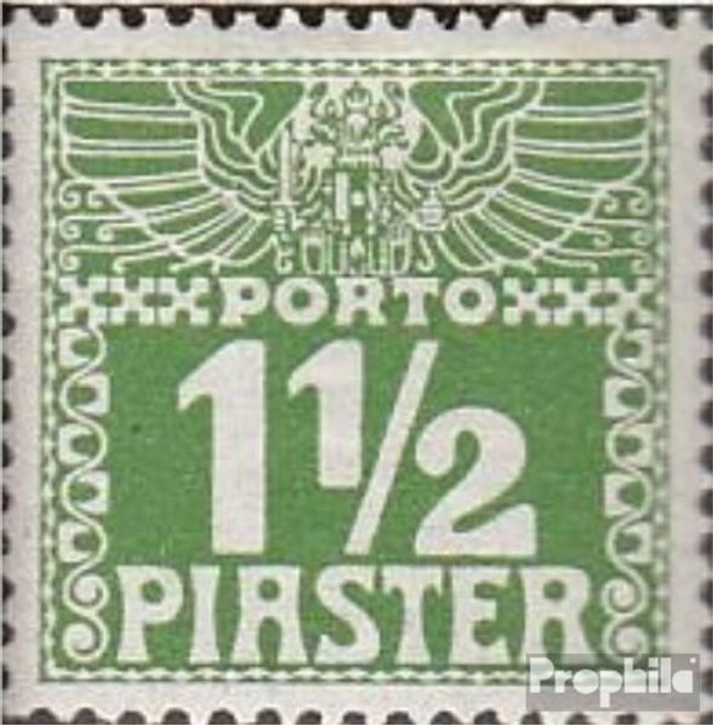 Briefmarken Österr.-Post Levante 1908 Mi P9y a postfrisch Ziffern