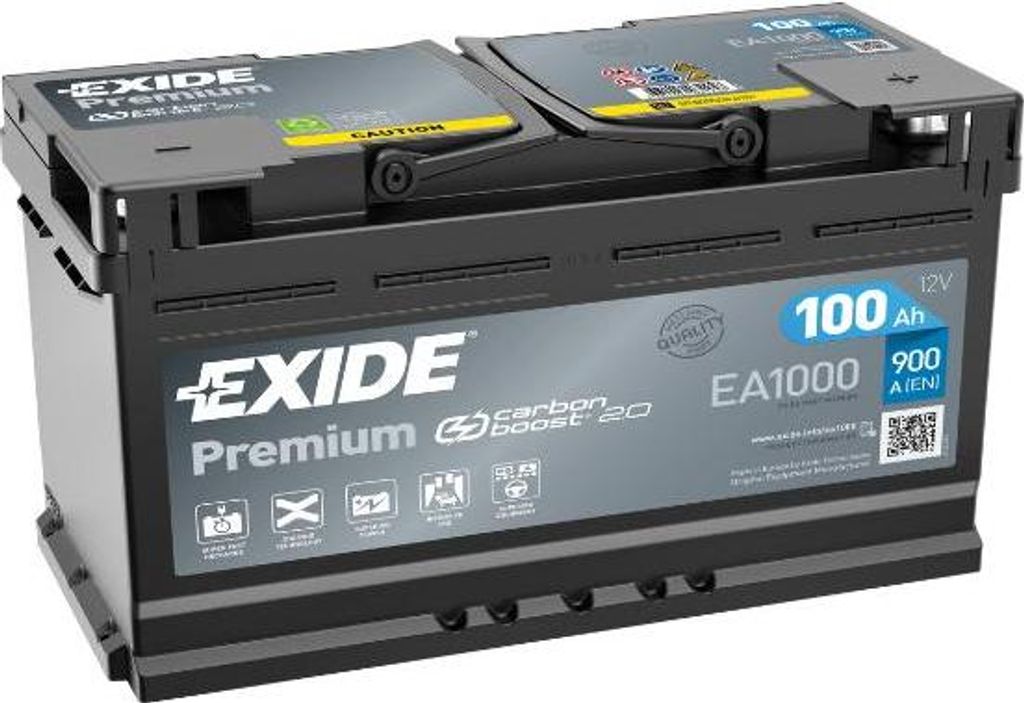 EXIDE Premium EA 1000 Pb Starterbatterie  12V 100 AH/C20 - Produktbild 