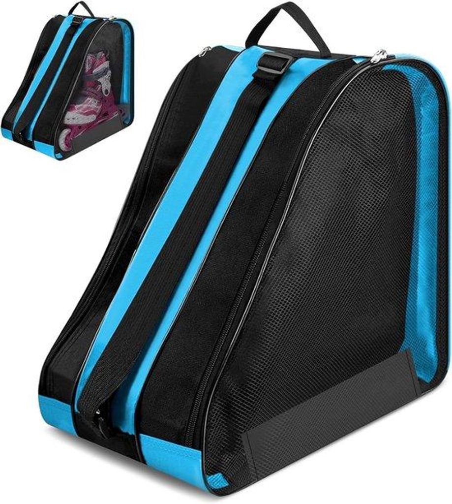 Rollenstasche 40x38x28cm, verstelbare schulterband, blauw, für Erwachsene und Kinder