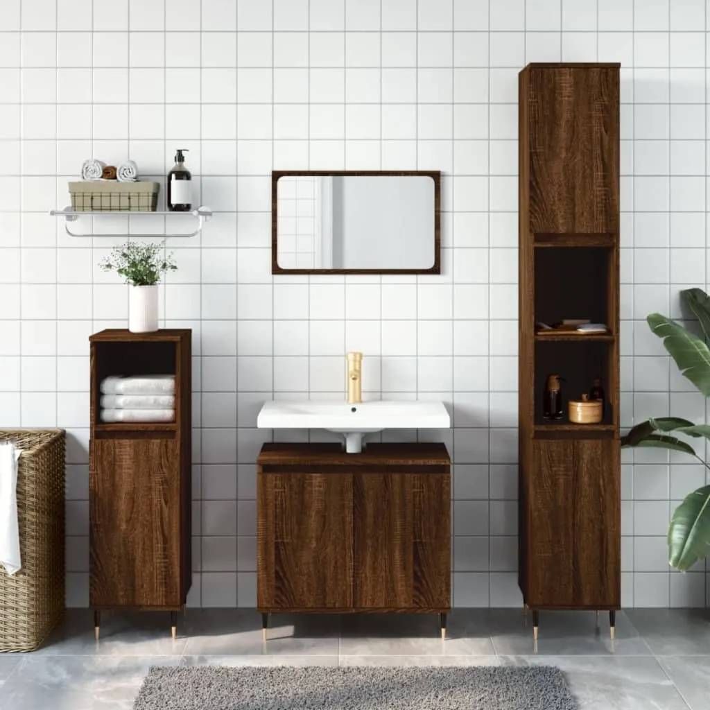 Analisi Tecnica: Mobile Bagno Rovere Marrone 58x33x60 | The Living Store