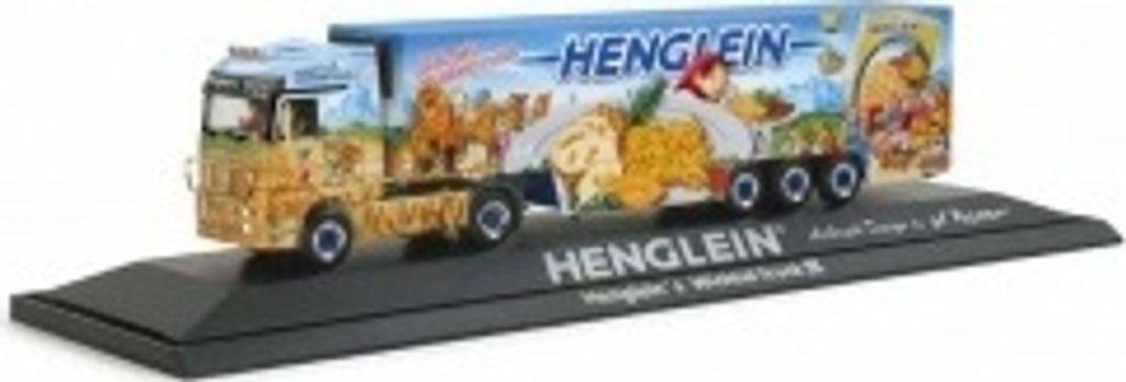 II. Wahl Herpa 120821 MB Actros LH Kühlkoffer-Sattelzug Henglein-Wich