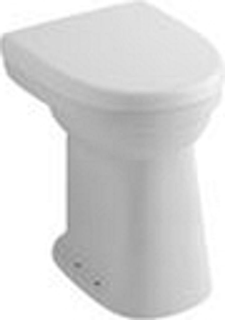 Geberit Stand-Flachspül-WC RENOVA COMFORT erhöht, barrierefrei, Abgang vertikal weiß