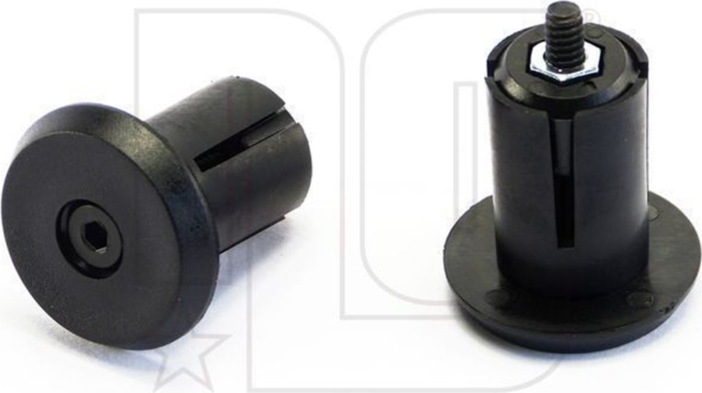 NG Sports Lenkerendkappen MTB, verschraubbar, Nylon, 18-21mm, matte black