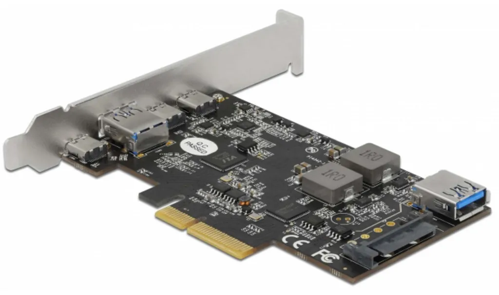 Plus de ports USB ? Carte PCIe x4 vers 3x USB-C et 2x USB-A pour votre PC