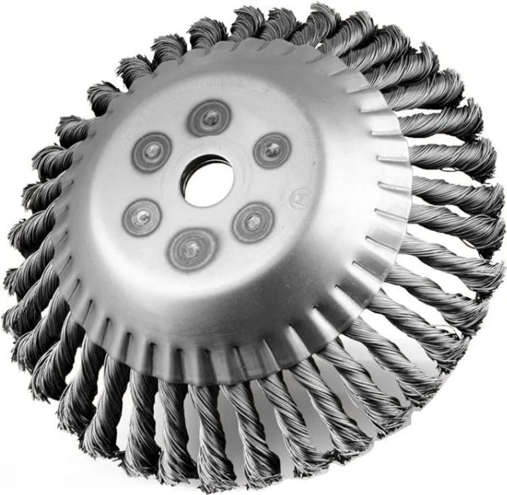 Brosse pour Faucheuses Mécaniques Wire Spl. Trou 25,4mm Diamètre 200mm