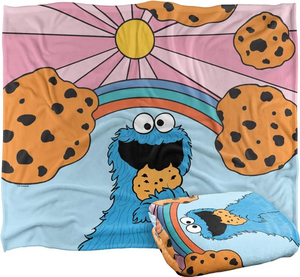 Plaid Sesame Street Taille Unique - Couverture Multicolore TV18518 - 2