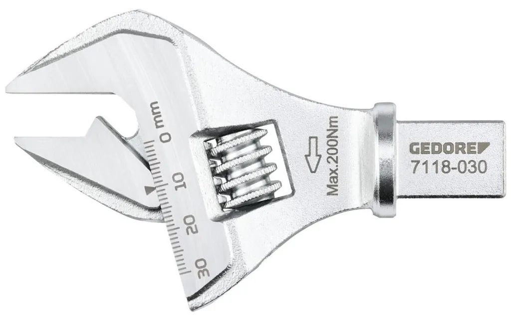 Clé à fourche Gedore 14x18 réglable 8-41 mm pour tête interchangeable
