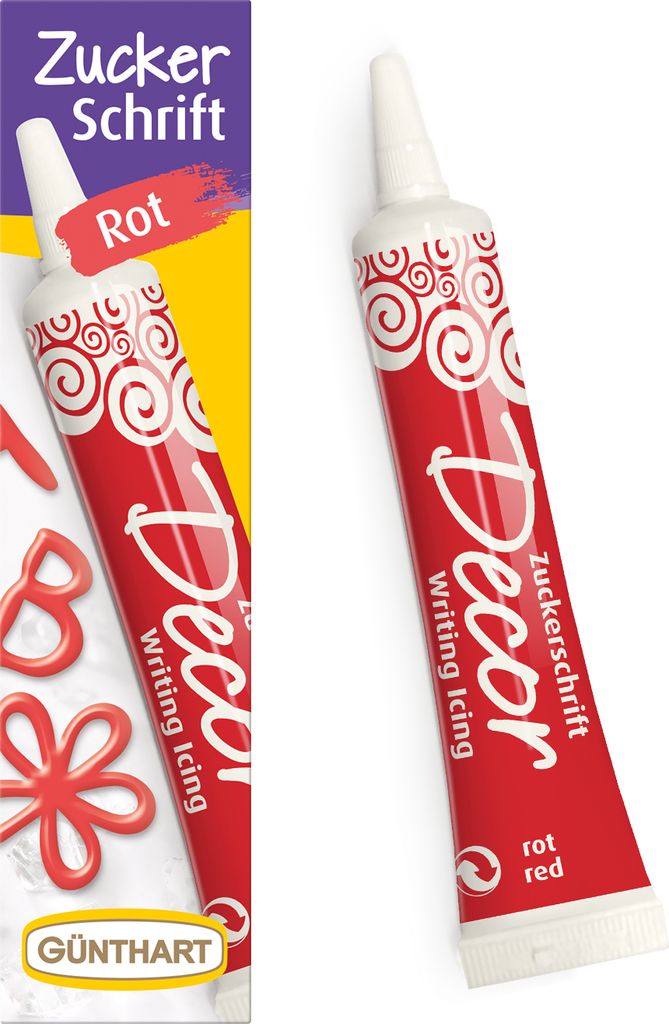 BackDecor Zuckerschrift rot, 25 g Produktbild 