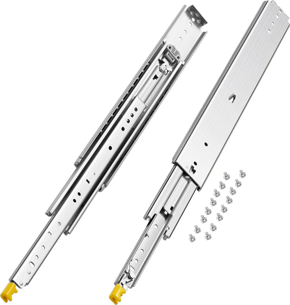 Glissières de tiroir 558mm robustes avec roulement à billes silencieux