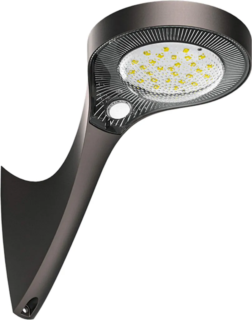 Lampe Solaire LED 1000lm Puissante avec Capteur PIR Noir Haute Qualité