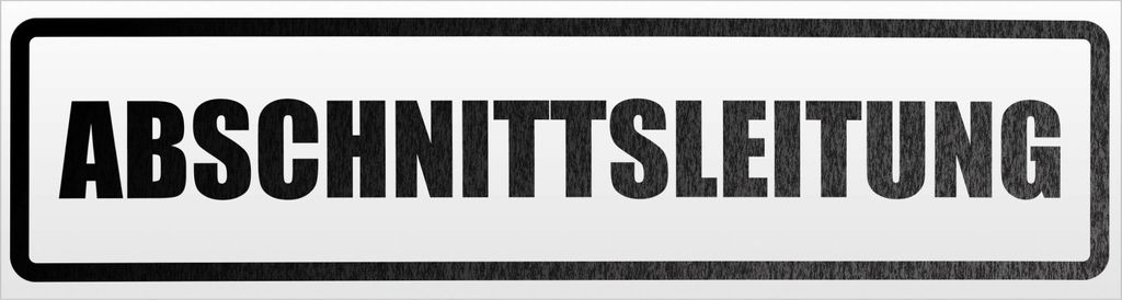 Kiwistar Abschnittsleitung Magnetschild Schild magnetisch - 60cm Schwarz - reflektierend - Magnetfolie für Auto PKW Kfz