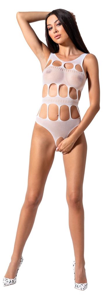PASSION Bodystocking BS083, weiß – Verführerisches Body mit Produktbild 