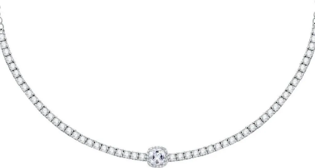 Collier en argent zircons Tesori SAIW107 - Idée cadeau bijoux femme