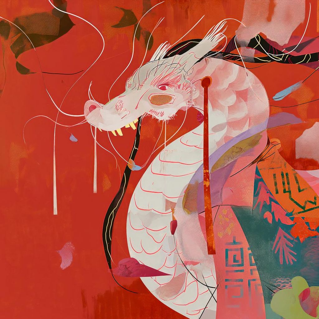 Plakat 30x30cm Orientierungsdrache