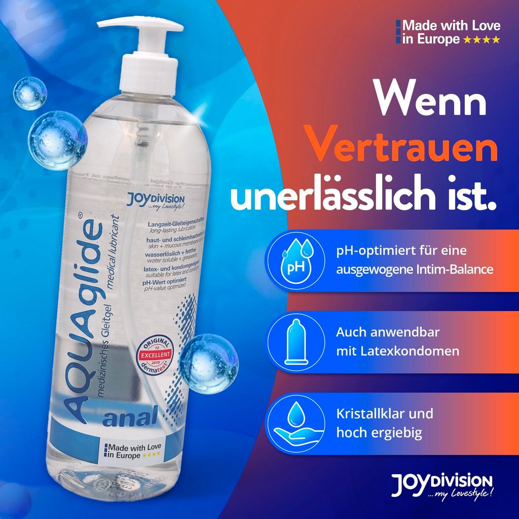 Joydivision Original AQUAglide Anal 1000 ml Gleitgel,