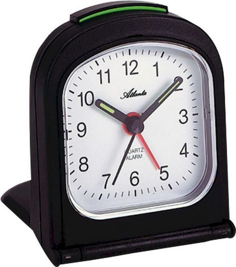Atlanta Atlanta 1267/7 schwarz Quartz Reisewecker im Produktbild 