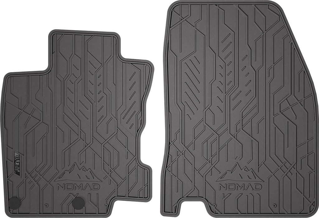 Fußmatten Gummimatten für Nissan Qashqai II 2013-2021 Gummi Schwarz 2 teile