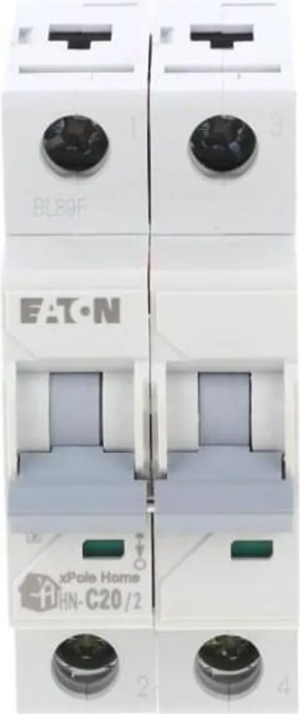 Disjoncteur 2P 20A pour installation domestique xPole Home HN-C20/2 Eaton
