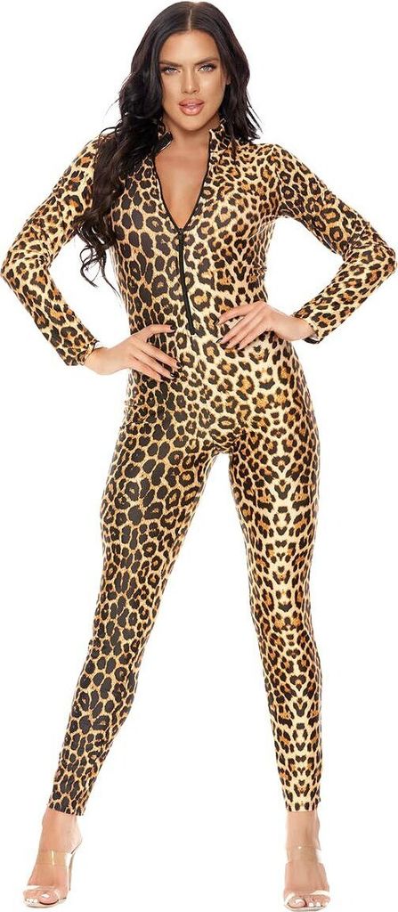 Leoparden Catsuit Größe: S-M