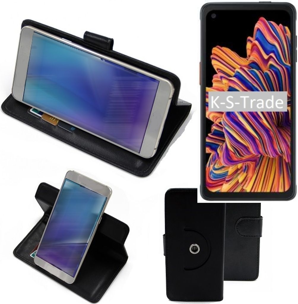 K-S-Trade Case Schutzhülle Handyhülle kompatibel mit Samsung Galaxy XCover Pro Flipcase Smartphone Cover Handy Schutz Tasche Klapphülle