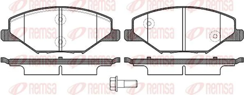 Plaquettes de frein anti-bruit 6RU698151A pour éliminer les vibrations