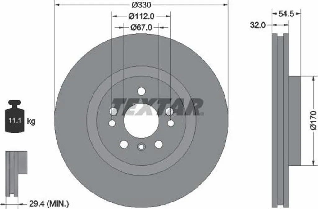 Disque de frein pour conduite intensive Mercedes GLE et Classe M