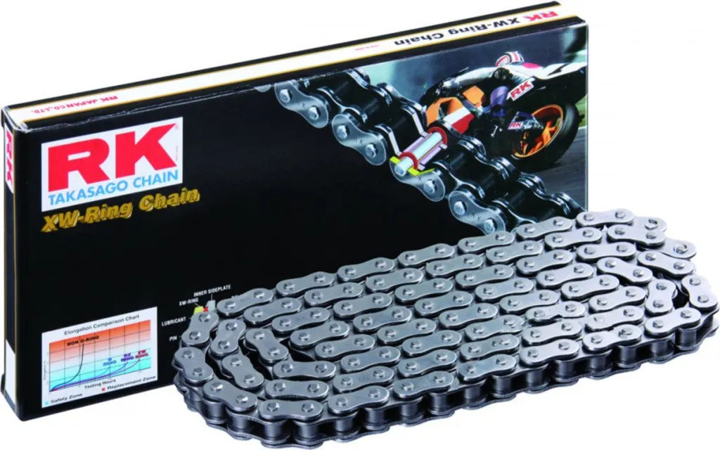 Chaîne de Transmission Moto RK 630GSV 96 Maillons avec Joints XW-Ring