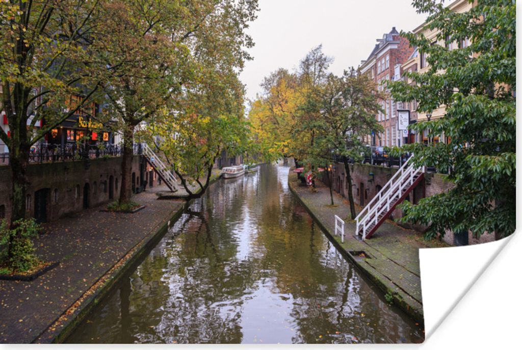 MuchoWow Poster Wasser - Pflanzen - Utrecht 180x120 cm - Fotoplakat