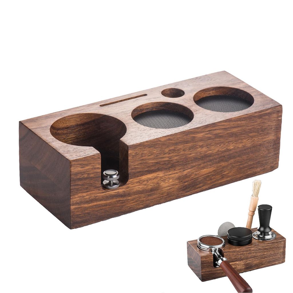Espresso Tamper für Kaffee 58mm,Kaffeestampfer,Dreiloch-Design, Befüllung und Aufbewahrung, passend für verschiedene Griffe