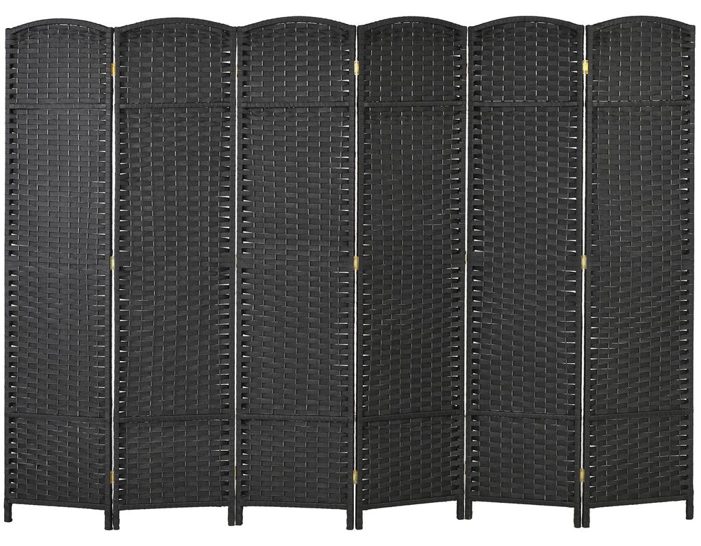 HOMCOM Paravento a 6 ante 240 x 170 cm Divisorio in legno Immagine del prodotto 