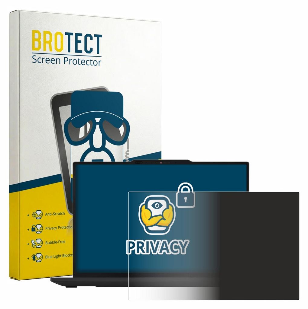 BROTECT Sichtschutzfolie für Lenovo ThinkPad X13 Gen 7 Anti-Spy Privacy Sichtschutz Blickschutz Folie Blaulicht-Schutz