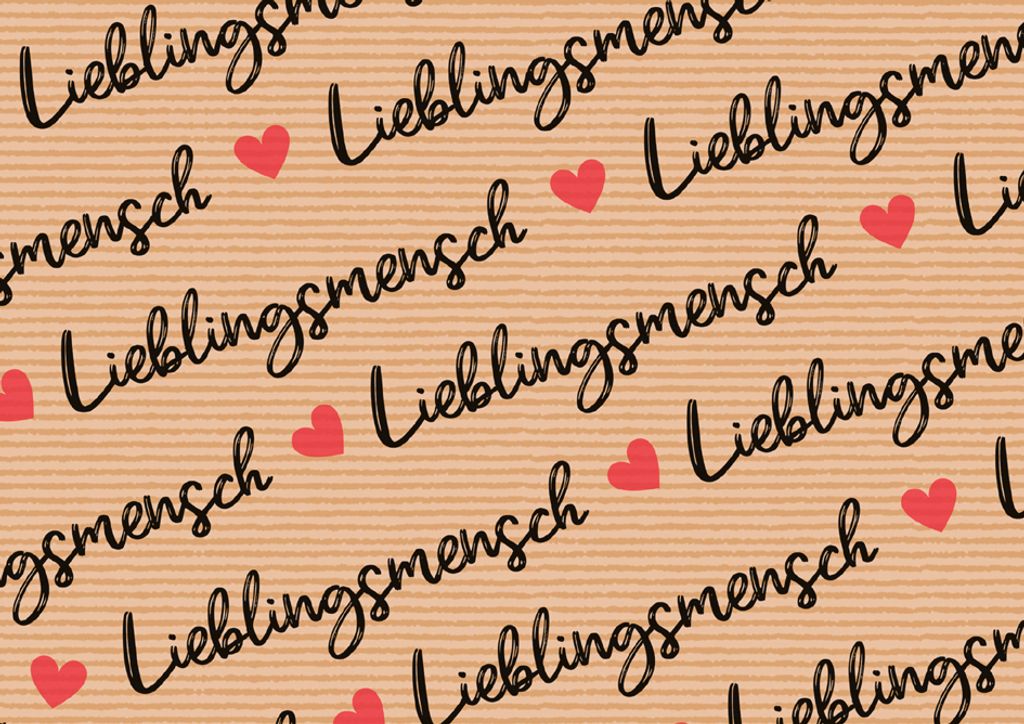 SUSY CARD Geschenkpapier "Lieblingsmensch" auf Rolle (B)700 Produktbild 