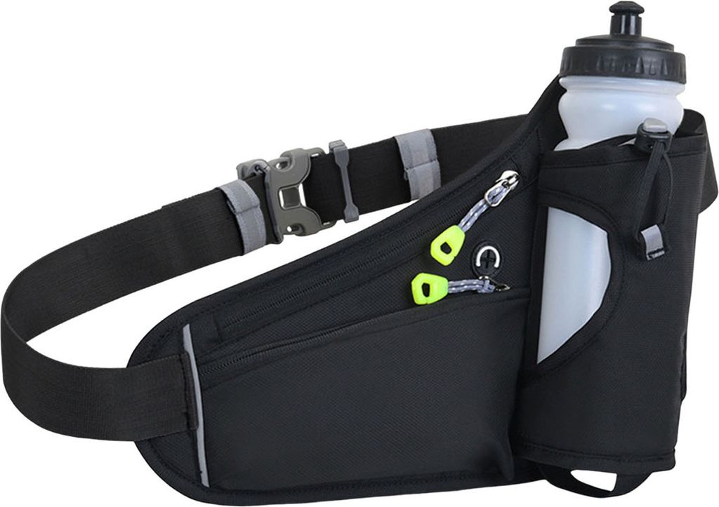 Wasserdichte Lauf-Hüfttasche, Outdoor-Sport-Gürteltasche, Bauchtasche mit Wasserflasche, verstellbare Hüfttasche zum Laufen, Radfahren, Wandern