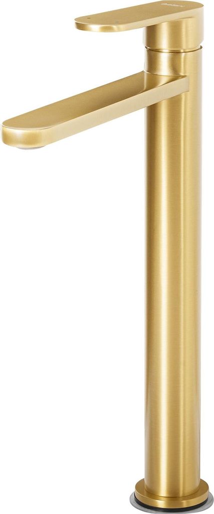 BELIANI Hohe Waschtischarmatur Gold aus Messing Matt Produktbild 