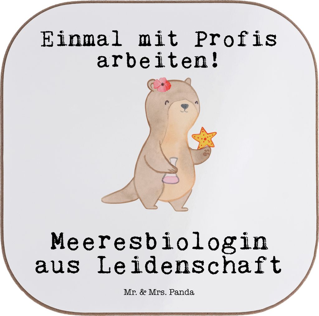 Mr. & Mrs. Panda Holzuntersetzer Meeresbiologin Produktbild 