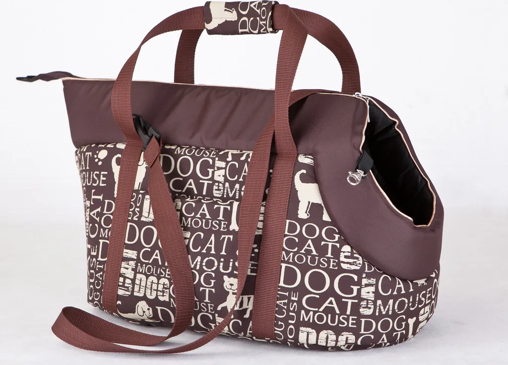HobbyDog Borsa da Trasporto per Cani Taglia L Marrone - Trasportino Soft