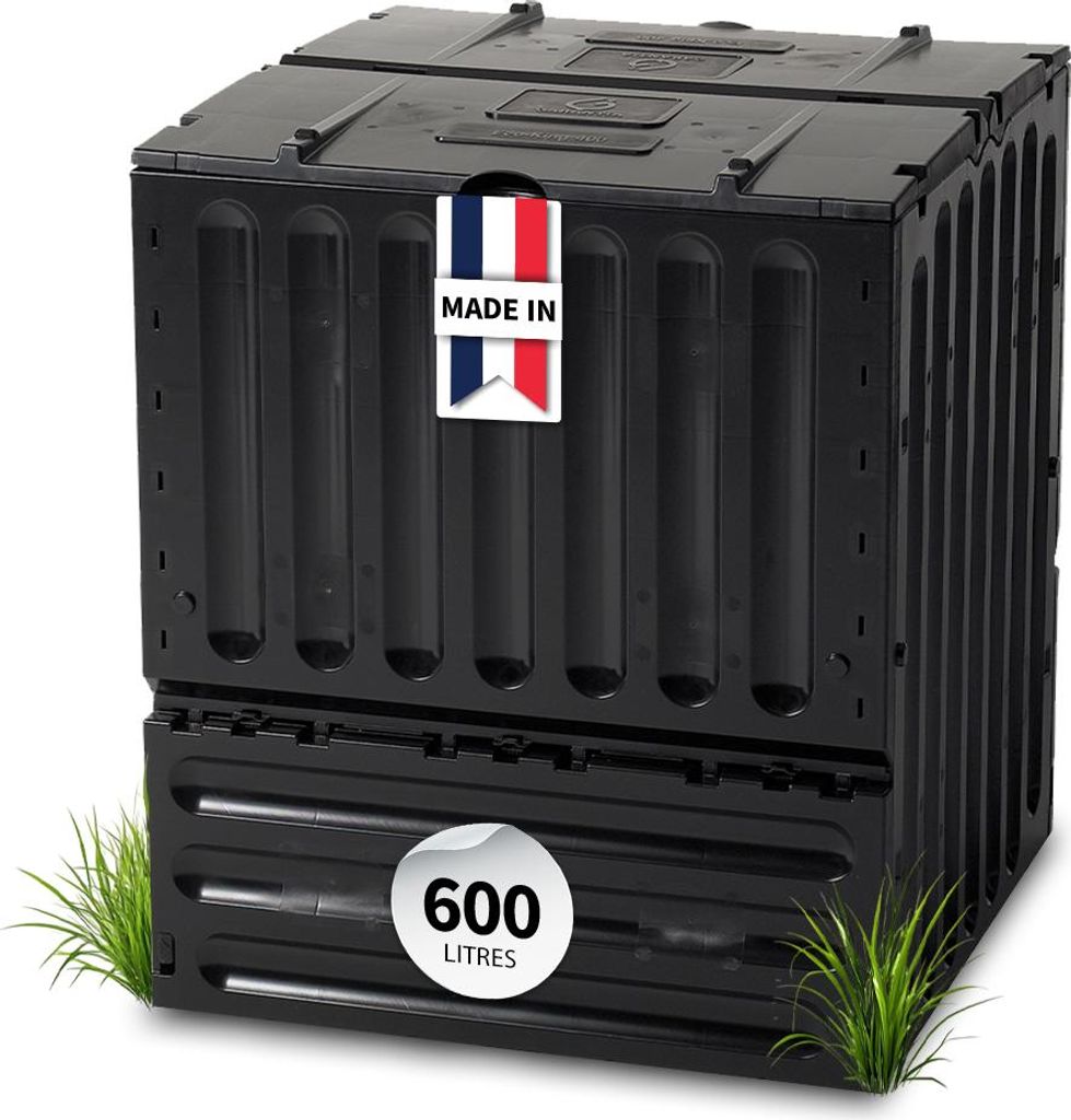 GARANTIA ECO-KING composteur 600 litres noir Image du produit 