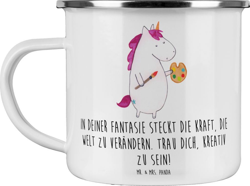 Mr. & Mrs. Panda Emaille Tasse Die Freude an der Produktbild 