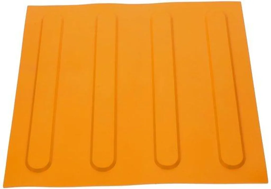 Dalles podotactiles en PVC noir pour l'accessibilité des aveugles