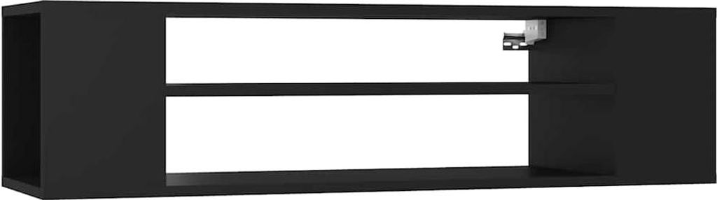 vidaXL TV-Hängeschrank Schwarz 100x30x26,5 cm Holzwerkstoff