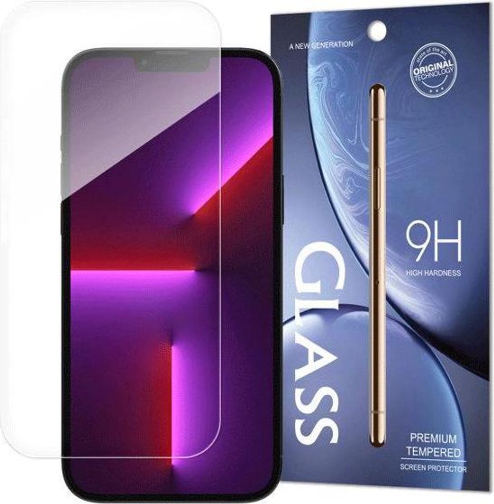 starfix Schutz aus gehärtetem Glas für iPhone 13, 13 Pro, 14, transparent
