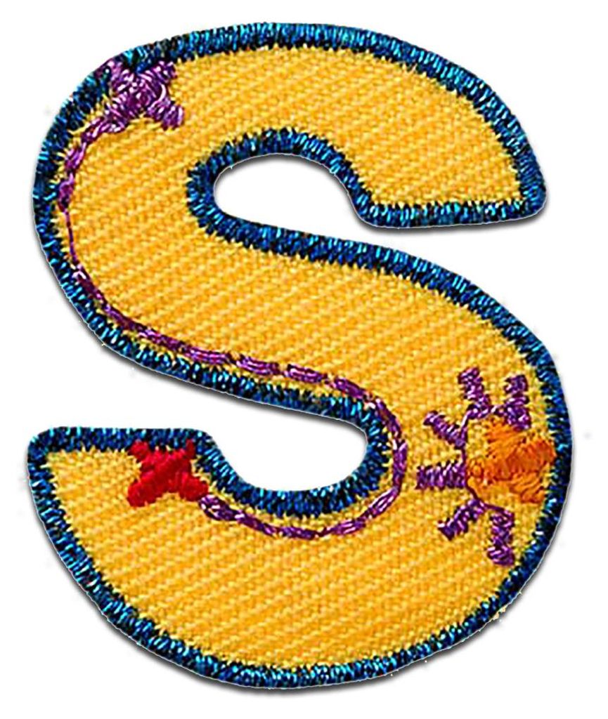 Buchstabe S 3.4 x 2.8 cm: Alphabet Buchstabe Einzeln Produktbild 