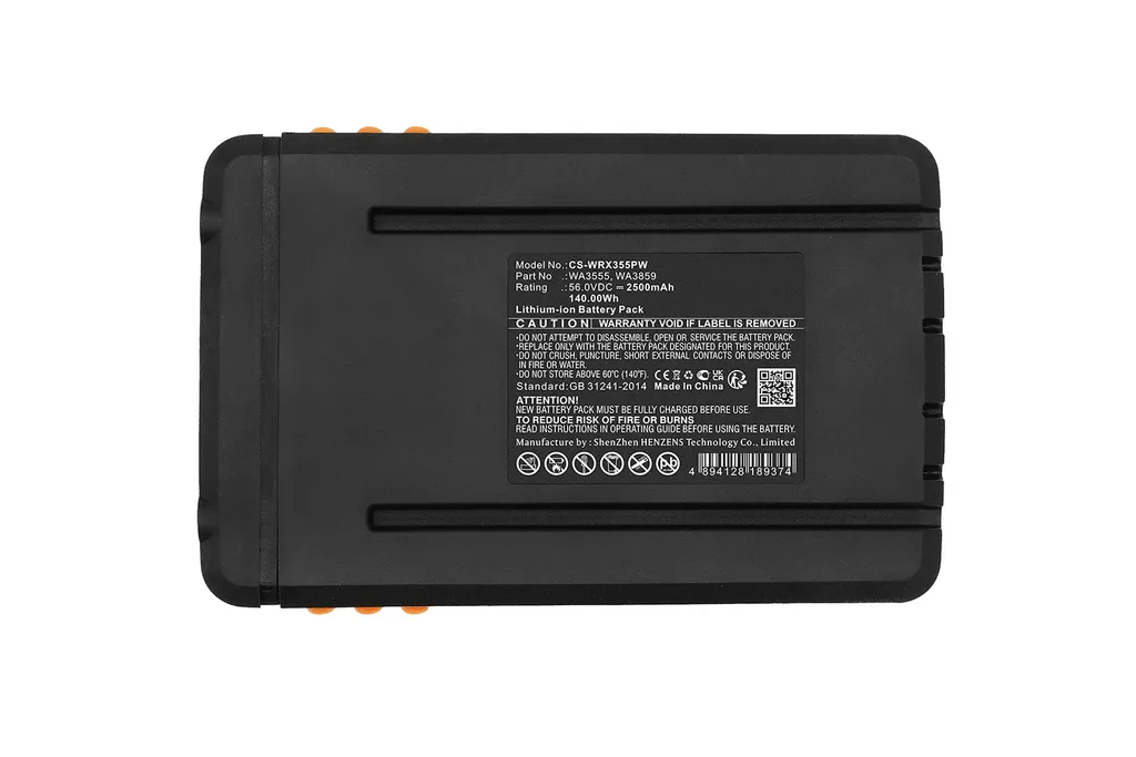 Batteria Ricambio Worx 56V 2.5Ah PowerSmart - Compatibile WG926 e WG591 - 5